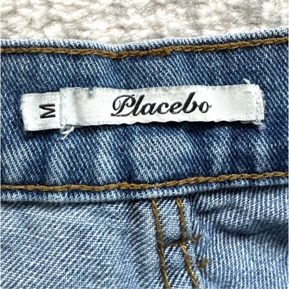 High Rise Wide Leg Jeans with Slash Details Size M - Picture 3 of 8